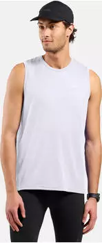 Odlo Essential Running Funktionsshirt &auml;rmellos wei&szlig; (Herren) (313422-10000)