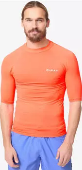 Olaian UV Funktionsshirt kurzarm rot (Herren) (8386749)