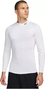 Nike Pro Funktionsshirt langarm wei&szlig;/schwarz (Herren) (FB7908-100)
