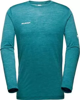 Mammut Tree Wool FL Funktionsshirt langarm deep teal melange (Herren) (1016-01690-40324)