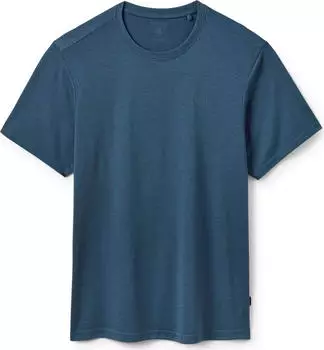 Rab Crimp Logo Funktionsshirt kurzarm tempest blue (Herren) (QBL-67-TMP)