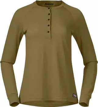 Bergans Lysebu Wool Henley Funktionsshirt langarm olive green (Damen) (9157-21629)