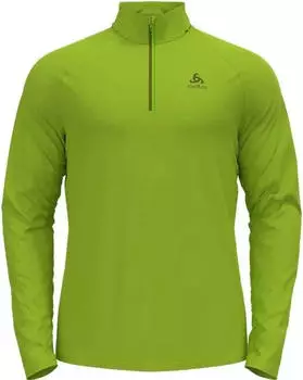 Odlo Besso Midlayer Half Zip Funktionsshirt langarm lime green (Herren) (542472-44400)