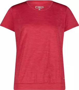 CMP Stretch Jersey Funktionsshirt kurzarm cherry melange (Damen) (34N2546-B867)