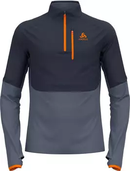 Odlo Descent Ceramiwarm Midlayer 1/2 Zip Funktionsshirt langarm india ink/folkstone gray (Herren) (542722)