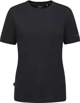 Rab Crimp Logo Funktionsshirt kurzarm beluga (Damen) (QBL-69-BE)