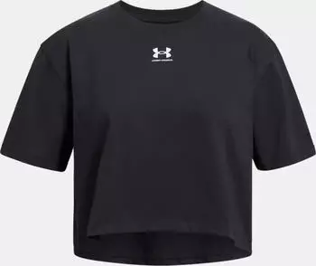 Under Armour Rival Funktionsshirt kurzarm schwarz/wei&szlig; (Junior) (1389755-001)