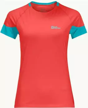 Jack Wolfskin Narrows Funktionsshirt kurzarm tango orange (Damen) (1807363-2184)
