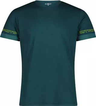 CMP Unlimitech Logo Funktionsshirt kurzarm alpine (Herren) (33N6677-E958)