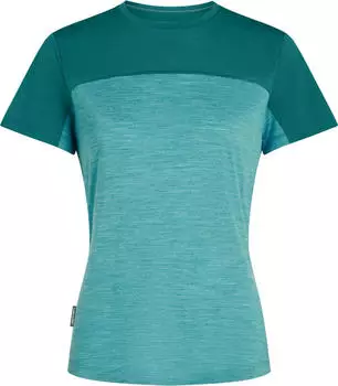 Icebreaker Merino 125 Sphere Colour Block Funktionsshirt kurzarm tidaltalhthr/tidalteal/cb (Damen) (0A56XY-0LM)