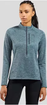 Odlo Tencia Mid Layer Half-Zip Funktionsshirt langarm provincial blue melange (Damen) (542551-21096)