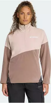 adidas Terrex Multi Climawarm Fleece Funktionsshirt langarm wonder taupe/trace brown (Damen) (JX3892)