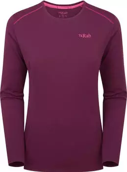 Rab Force LS Funktionsshirt langarm mulberry (Damen) (QBL-08-MUL)