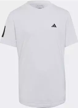 adidas Club Tennis 3-Streifen Funktionsshirt kurzarm wei&szlig; (Junior) (HR4287)