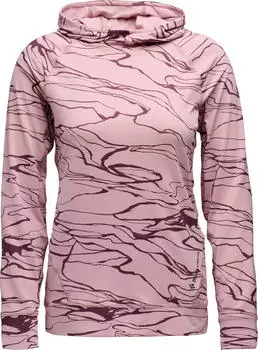 Black Diamond Alpenglow Hoody Funktionsshirt langarm relief/meadow rose/fig (Damen) (AP752080-9758)