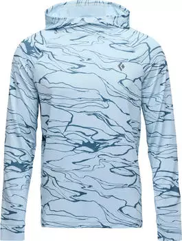 Black Diamond Alpenglow Hoody Funktionsshirt langarm relief/fog blue/midnight blue (Herren) (AP752020-9757)