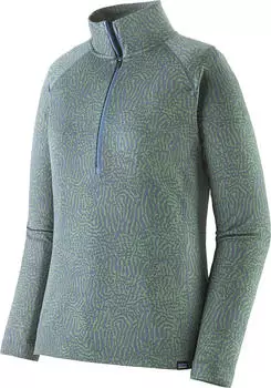 Patagonia Capilene Midweight Zip-Neck Funktionsshirt langarm sea run: barnacle blue (Damen) (44457-SRBA)