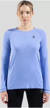 Odlo Essential Seamless Funktionsshirt langarm persian jewel melange (Damen) (313931-21077)