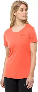 Jack Wolfskin Tech Funktionsshirt kurzarm digital orange (Damen) (1807122-3220)