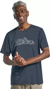 Jack Wolfskin Peak Graphic Funktionsshirt kurzarm (Herren)