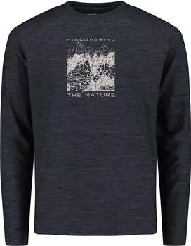CMP Funktionsshirt langarm schwarz melange (Herren) (33N2234-U973)