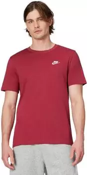 Nike Sportswear Club Funktionsshirt kurzarm team crimson (Herren) (AR4997-613)