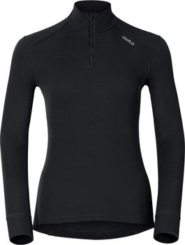 Odlo Shirt l/s Turtle Neck 1/2 Zip Warm Women (152001) black