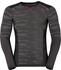 Odlo Blackcomb Evolution Warm Shirt l/s Men concrete grey / black / cherry tomato