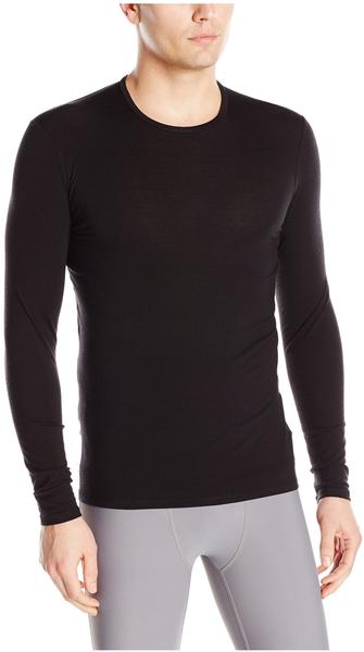 Icebreaker Mens Anatomica Long Sleeve Crewe black/monsoon