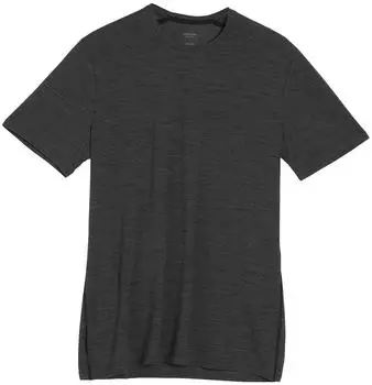 Icebreaker Anatomica Short Sleeve Crewe jet hthr/black (103033-002)