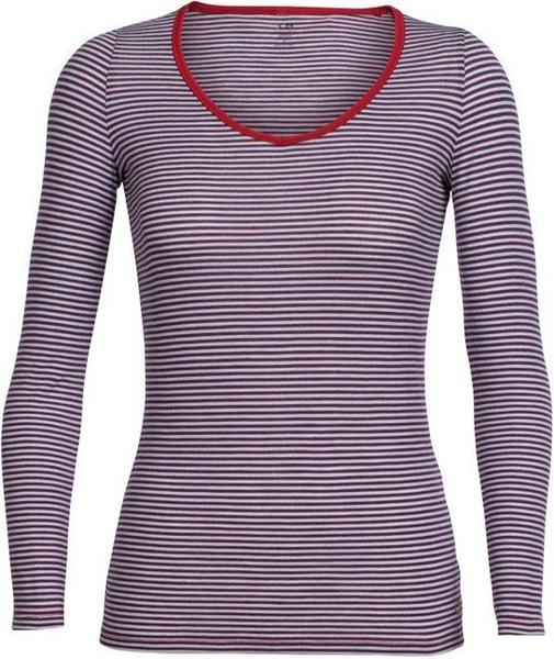 Icebreaker Siren Long Sleeve Sweetheart (103194) ice blue/oxblood