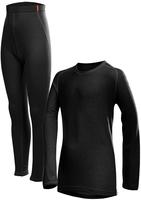 L&ouml;ffler 10758, L&Ouml;FFLER Kinder SET LANG TRANSTEX WARM BLACK