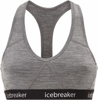 Icebreaker Sprite Racerback Bra (103020) gritstone heather/black