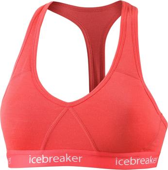 Icebreaker Sprite Racerback Bra (103020) poppy red