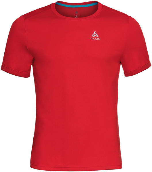 Odlo BL Top Nikko F-Dry Short Sleeve Crew Neck Shirt fiery red