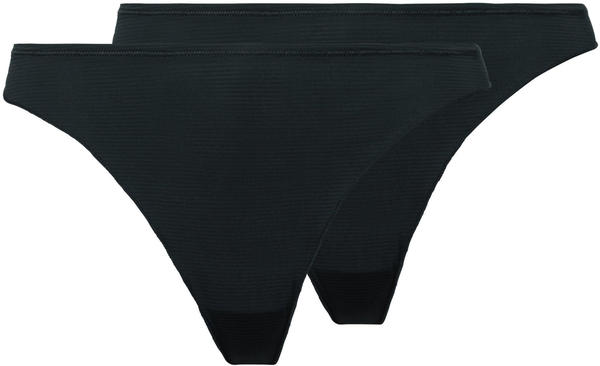 Odlo SUW Bottom The Invisibles Tangas 2 Pack schwarz