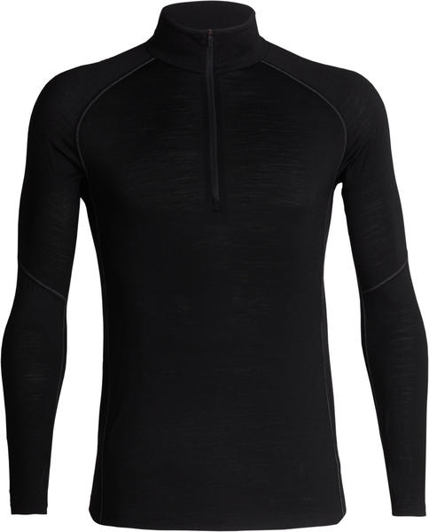 Icebreaker BodyfitZONE 150 Zone Long Sleeve Half Zip Men black/mineral