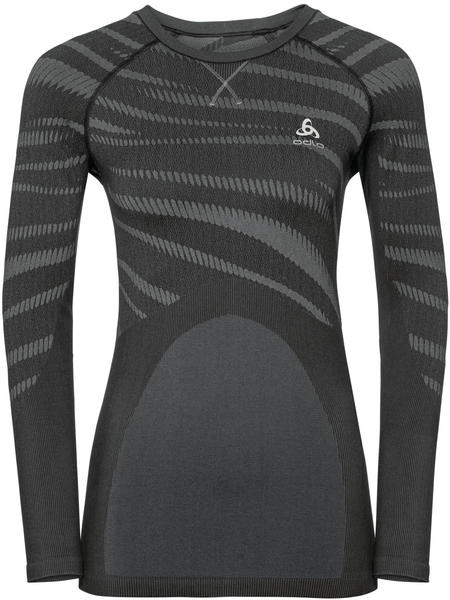 Odlo Women SUW Top Performance Blackcomb LS black/odlo concrete grey