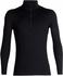 Icebreaker Mens 200 Oasis LS Half Zip Black