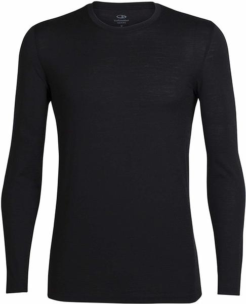 Icebreaker Mens Tech Lite LS Crewe Black