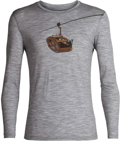 Icebreaker Mens Tech Lite LS Crewe Camper Lift Metro HTHR