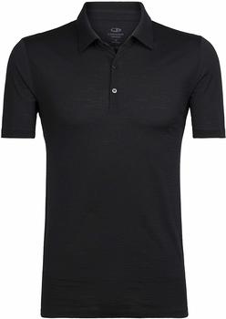 Icebreaker Men's Merino Tech Lite Short Sleeve Polo Shirt black