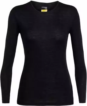 Icebreaker Wmns 175 Everyday LS Crewe Black