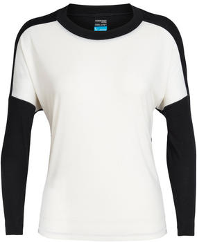 Icebreaker Wmns Kinetica LS Crewe Snow/Black