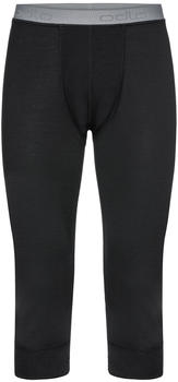 Odlo Natural 100% Merino Warm 3/4 Pants black