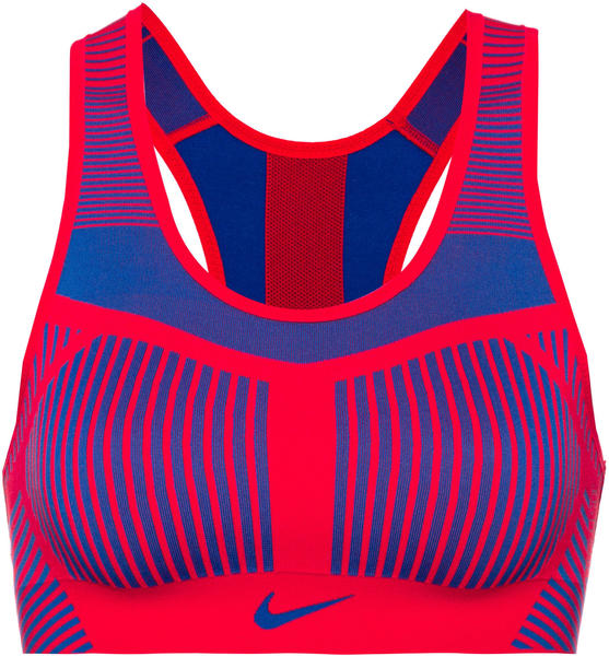 Nike FE/NOM Flyknit Sports-Bra speed red/bright blue