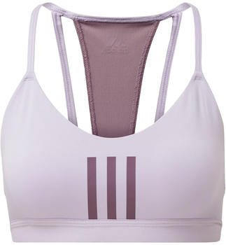 Adidas All Me 3-Stripes Front Sport-Bra purple tint/legacy purple
