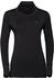 Odlo Women's Natural 100 % Merino Warm Turtle-Neck Long-Sleeve Baselayer Top black