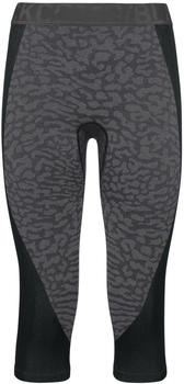 Odlo Women's Blackcomb 3/4 Base Layer Pants black/odlo steel grey/silver