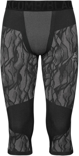 Odlo Men's Blackcomb 3/4 Base Layer Pants black/odlo steel grey/silver